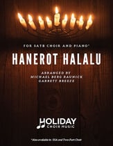 Hanerot Halalu SATB choral sheet music cover